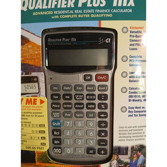 Mortgage Real Estate Calculator, Qualifier Plus IIIx - 3415 Financial Calculator - Picture 3 of 16
